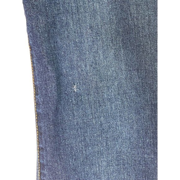 Angry Rabbit High Waist 70s blue Denim Flare Bellbottom Jeans Size 26/3 - Picture 5 of 9